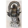 Image 1 : POLYRESIN HAPPY BUDDHA W/ DRAGON STATUE