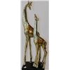Image 1 : POLYRESIN DOUBLE GIRRAFE STATUE