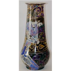 DECORATIVE HAND PAINTED PORCELAIN VASE