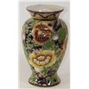 Image 1 : HAND PAINTED GOLD FLOWER DESIGN VASE