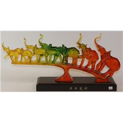 LUILI  RESIN  ELEPHANT BRIDGE