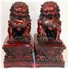Image 1 : PAIR OF LION FOR PROTECTION  (BEIJING STYLE), POLYRESIN