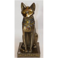 EGYPTIAN PROTECTING GODDESS-BASTET, POLYRESIN