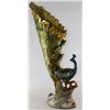 Image 1 : POLYRESIN PEACOCK FIGURINE / VASE