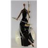 Image 1 : POLYRESIN LADY PLAYING  ERHU STATUE