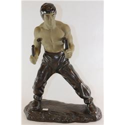 CERAMIC BRUCE LEE STATUE