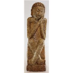 STONE CARVED BUDDHA TOWER GARDEN STATUE
