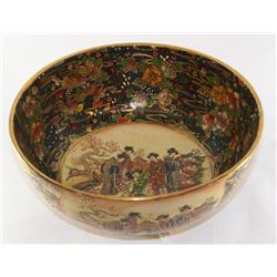 HAND PAINTED CHINESE SATSUMA BOWL,PORCELAIN