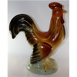 HAND PAINTED PORCELAIN ROOSTER FIGURINE, PORCELAIN