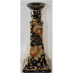 HAND PAINTED CLOISONNE PORCELAIN 8" CANDLE HOLDER