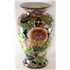 Image 1 : HAND PAINTED CLOISONNE PORCELAIN 11" VASE