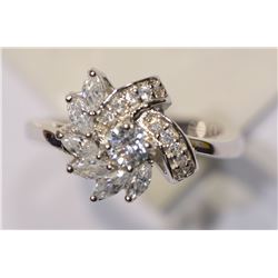 STERLING SILVER CUBIC RING