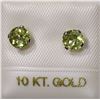 Image 1 : 10KT GOLD PERIDOT EARRINGS
