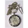 Image 2 : MECHANICAL SEE THROUGH POCKET WATCH