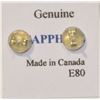 Image 2 : 10KT GOLD SAPPHIRE (0.18CT) EARRINGS
