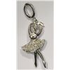 Image 1 : STERLING SILVER BALLERINA DIAMOND (0.1CT) PENDANT