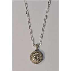 STERLING SILVER DIAMOND (0.14CT COMBINED) PENDANT