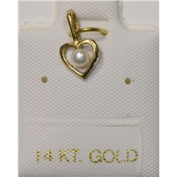 14KT GOLD PEARL PENDANT
