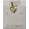 Image 1 : 14KT GOLD PEARL PENDANT