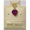 Image 1 : 10KT GOLD RUBY PENDANT