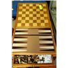Image 1 : WOOD MULTI GAME BOARD WITH GAME PCS