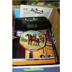 BOX OF COLLECTIBLE COINS MAGAZINES ETC.