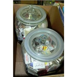 PAIR OF VINTAGE ESTATE CANNISTERS