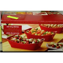 SET OF 3 SERVING DISHES NEW IN BOX