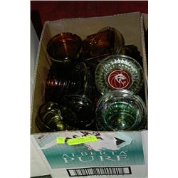 BOX OF COLLECTABLE LAS VEGAS ASHTRAYS