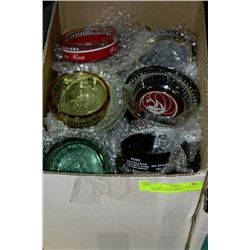 BOX OF COLLECTABLE LAS VEGAS ASHTRAYS