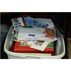 MASSIVE TOTE WITH COLLECTION OF ESTATE STAMPS