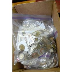 BOX WITH 3 BAGS OF COLLECTIBLE COINS