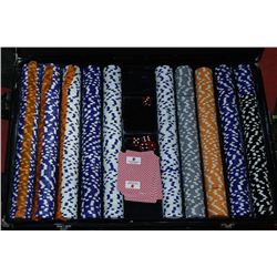 1000 PIECE POKER CHIP SET IN CARRYING CASE