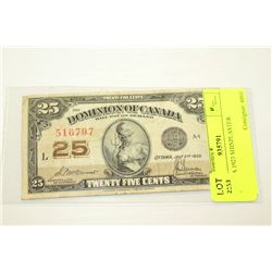 CANADA 1923 SHINPLASTER