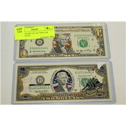 2003 AND 2006 US 1 & 2 DOLLAR BANKNOTES