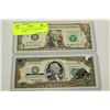 Image 1 : 2003 AND 2006 US 1 & 2 DOLLAR BANKNOTES