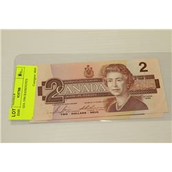 2 CANADA 1986 BANKNOTES