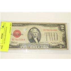 US 1928 D 2 DOLLAR BANKNOTE