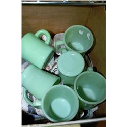 JADEITTE FIRE KING COFFEE MUGS