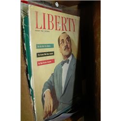 BOX OF VINTAGE MAGAZINES  AND BOOKS