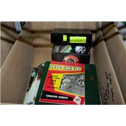 COLLECTION OF VINTAGE NHL CARDS PUCKS MAGAZINES