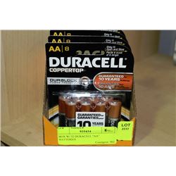 BOX W/ 32 DURACELL "AA" BATTERIES
