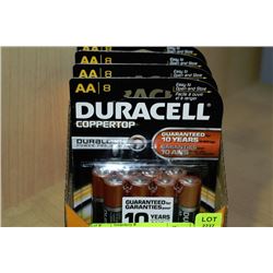 BOX W/ 32 DURACELL "AA" BATTERIES
