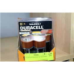 BOX W/ 8 DURACELL "D" BATTERIES