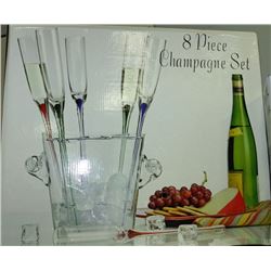 NEW 8 PIECE CHAMPAIGNE SET