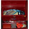Image 1 : RED TOOL BOX WITH CONTENTS