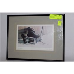 FRAMED SIGNED AND DATED PRINT BY KEN DANBY