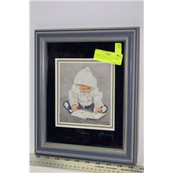 FRAMED, SIGNED & DATED PRINT BY JOHN NEWBY TITLED