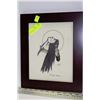Image 1 : ABORIGINAL INK SKETCH FRAMED, SIGNED AND DATED BY