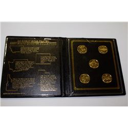 24KT GOLD PLATED 2007 STATE QUARTER COLLECTION